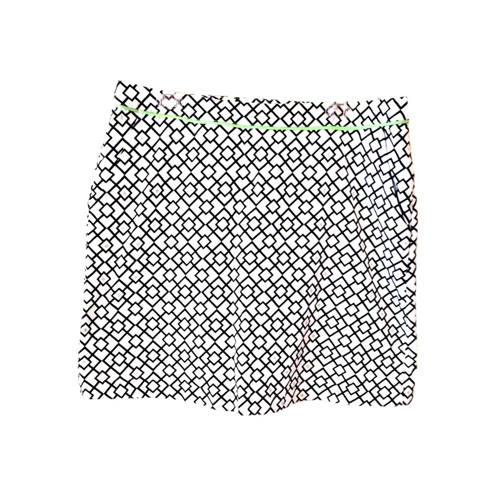 Fairway & Greene Skirt Skort plus 16 Black White Geometric Print Golf Tennis